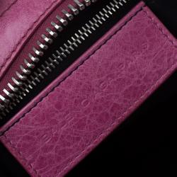 Pre Owned Balenciaga Pink Lambskin Leather GSH Part Time Tote