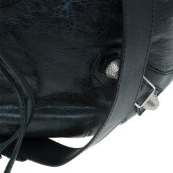 Balenciaga Dark Green Leather GSH Pompon Bag