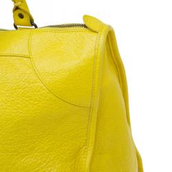 مملوكة مسبقًا حقيبة عمل بالنسياغا كلاسيك RH جلد خروف أصفر