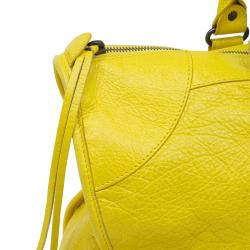 مملوكة مسبقًا حقيبة عمل بالنسياغا كلاسيك RH جلد خروف أصفر