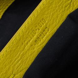 مملوكة مسبقًا حقيبة عمل بالنسياغا كلاسيك RH جلد خروف أصفر