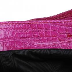 Pre Owned Balenciaga Fuchsia Crocodile Classic City RH Tote