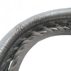 Pre Owned حقيبة بالنسياغا موتورسايكل تاون جلد خروف فضي