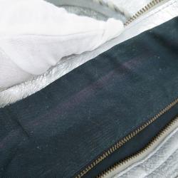 Pre Owned حقيبة بالنسياغا موتورسايكل تاون جلد خروف فضي