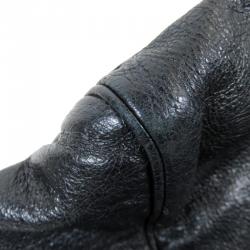 Pre Owned حقيبة بالنسياغا جاينت 12 صانداي S فضي جلد خروف أسود