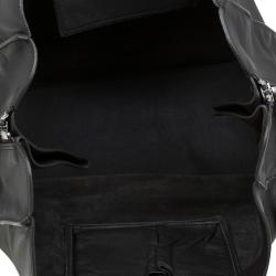 مملوكة مسبقًا حقيبة يد بالنسياغا سحاب جانبي بابيه A4 جلد رصاصية داكنة