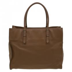 مملوكة مسبقًا Balenciaga Brown Leather Papier A4 Tote