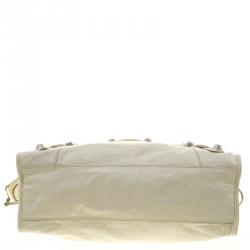 Pre Owned Balenciaga Cream Leather Classic City GSH Tote