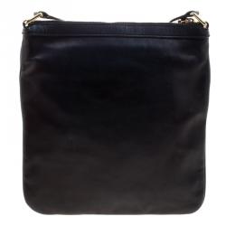 Bally Black Leather Messenger Bag