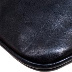 Bally Black Leather Messenger Bag