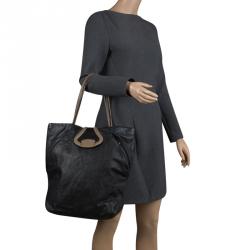 Bally Black Leather Shopper Tote