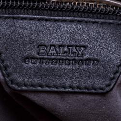 Bally Black Leather Shopper Tote