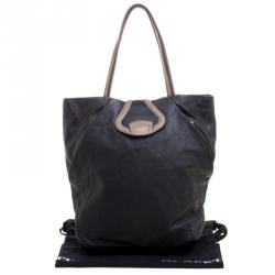 Bally Black Leather Shopper Tote