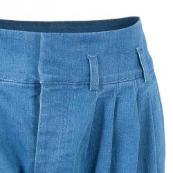 Balmain Denim Pleated Trousers M