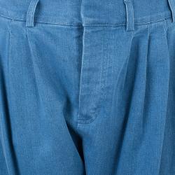 Balmain Denim Pleated Trousers M