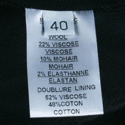 Pre Owned Balmain Black Single Breasted Blazer M