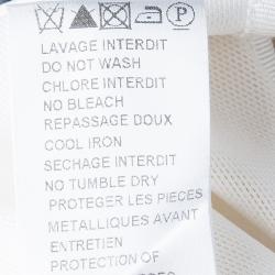 Pre Owned Balmain White Empire Line Chain Strap Silk Gown M