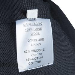 Pre Owned Balmain Black Embellished Motif Wool Blazer S