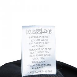 Pre Owned Balmain Black Embellished Motif Wool Blazer S