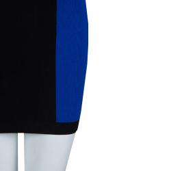 Pre Owned Balmain Abstract Color Block Sleeveless Bodycon Dress S