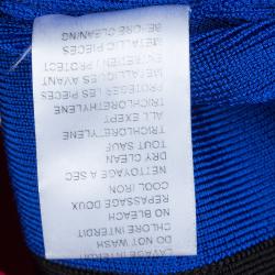 Pre Owned Balmain Abstract Color Block Sleeveless Bodycon Dress S