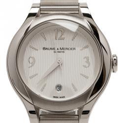 Baume & Mercier Silver Stainless Steel Ilea M0A08767 Women's Wristwatch 30MM