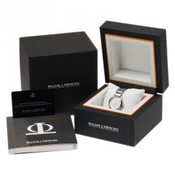 Pre Owned Baume & Mercier Silver Stainless Steel Ilea M0A08767 Women's Wristwatch 30MM