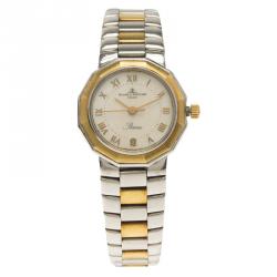 Baume & Mercier Mother of Pearl Stainless Steel Riviera Women's Wristwatch 25MM