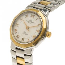 Baume & Mercier Mother of Pearl Stainless Steel Riviera Women's Wristwatch 25MM