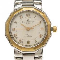 Baume & Mercier Mother of Pearl Stainless Steel Riviera Women's Wristwatch 25MM