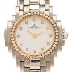 Baume & Mercier Gold Stainless Steel Riviera Women's Wristwatch 26MM