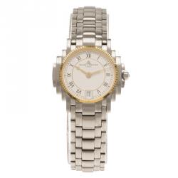 Baume & Mercier White Stainless Steel Diamond Riviera Women's Wristwatch 26MM