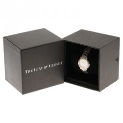 Baume & Mercier White Stainless Steel Diamond Riviera Women's Wristwatch 26MM