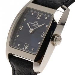 Baume & Mercier Blue Stainless Steel Classic Women's Wristwatch 24MM