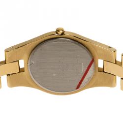 Pre Owned Baume et Mercier Black Gold-Plated Stainless Steel Linea Women's Wristwatch 30MM