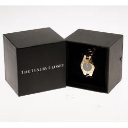 Pre Owned Baume et Mercier Black Gold-Plated Stainless Steel Linea Women's Wristwatch 30MM