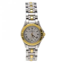 Pre Owned Baume & Mercier Two Tone Stainless Steel MV045047 Women's Wristwatch 28MM