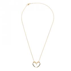 Pre Owned Bernhard H. Mayer Milena Heart Diamond 18k Yellow Gold Pendant