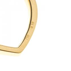 Pre Owned Bernhard H. Mayer Milena Heart Diamond 18k Yellow Gold Pendant