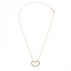 Pre Owned Bernhard H. Mayer Milena Heart Diamond 18k Yellow Gold Pendant 