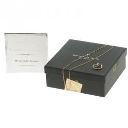Pre Owned Bernhard H. Mayer Milena Heart Diamond 18k Yellow Gold Pendant 