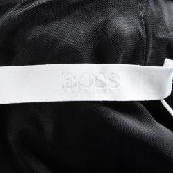 Pre Owned Boss By Hugo Boss Black Plunge Halter Neck Diwendyn Maxi Dress L