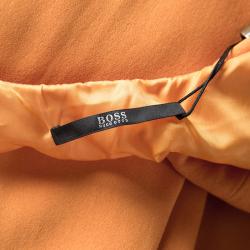 Pre Owned Boss By Hugo Boss Orange Layered Sleeveless Dablaska Maxi Dress M