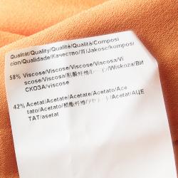 Pre Owned Boss By Hugo Boss Orange Layered Sleeveless Dablaska Maxi Dress M