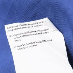 مملوكة مسبقًا فستان بوس باي هوغو بوس دريبيلا ماكسي درابيه أزرق S