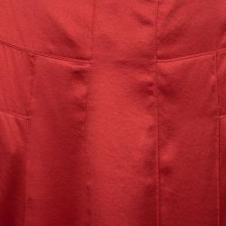 مملوكة مسبقًا تنورة بوس باي بوس ماكسي فيرينا ساتان حرير حمراء M