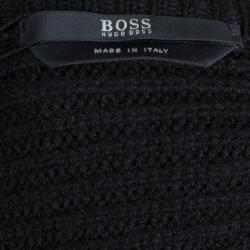 Pre Owned Boss by Hugo Boss Black Wool Sweater M