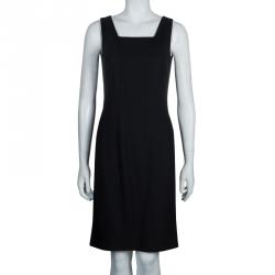 Pre Owned Boss by Hugo Boss Black Daggy Sleeveless Dress S