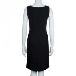 Pre Owned Boss by Hugo Boss Black Daggy Sleeveless Dress S