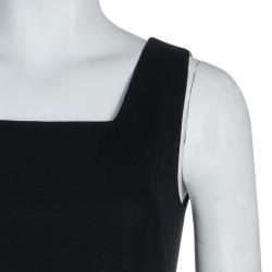 Pre Owned Boss by Hugo Boss Black Daggy Sleeveless Dress S